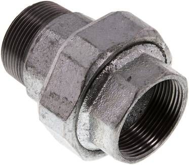 Verschraubung flach dichtend Rp/R 1 1/2" (IG/AG)