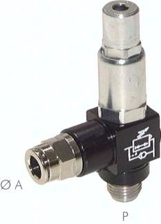 Reglersparventil R 1/4"-6 mm (Steckanschluss)