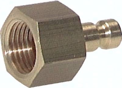 Kupplungsstecker (NW2,7) M 5(IG), Messing