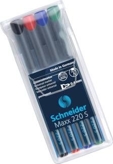 OHP-Permanentmarker, 4er Set, Schneider