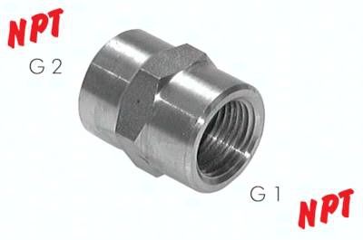 Hochdruck-Muffe NPT 1"-NPT 1", V4A