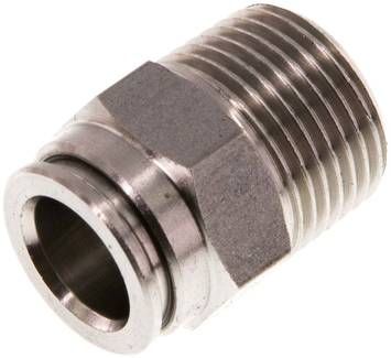 Gerader Steckanschluss R 3/8"-10mm, IQS-Edelstahl