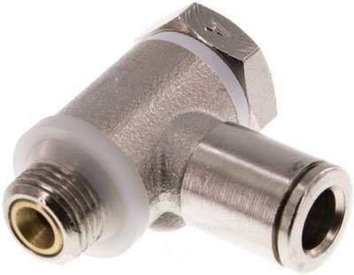 Winkel-Drosselrückschlag-ventil G 1/8"-6mm,zuluftregelnd (Sonderausführung)