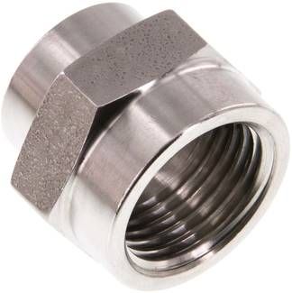 Muffe G 1/2"-G 3/8", 40 bar 1.4571