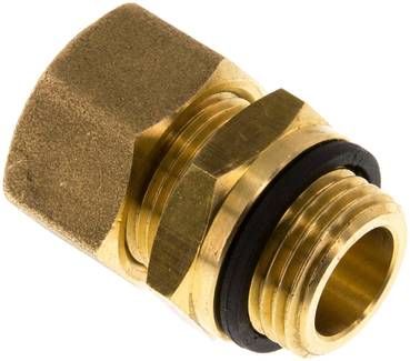 Gerade Klemmringverschraubung G 1/2"-16mm, Messing