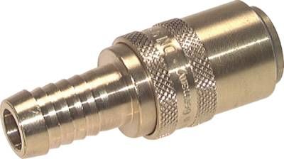 Temperierkupplungsdose 13mm Zapfen, 13 mm Schlauch, Messing