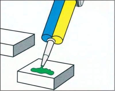 Loxeal 2-Komponenten Kleb-stoff, 50 ml Doppelkartusche