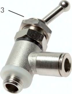 2/2-Wege Kipphebelventil 4 mm (Steckanschluss) / G 1/8" (AG)