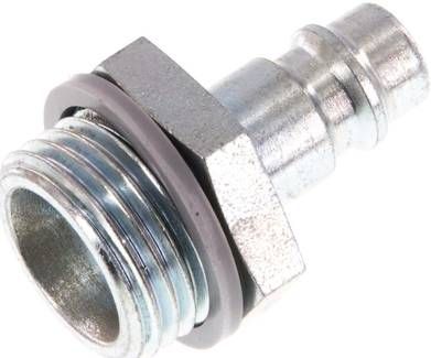 Kupplungsstecker (NW7,2) G 1/2"(AG), Stahl gehärtet & verzinkt