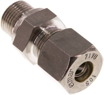 Gerade Schneidringverschr. 10 S-G 3/8", Klemmring 1.4571 (NC)