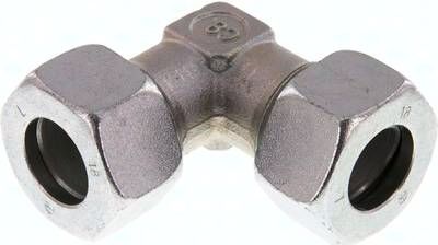 Winkel-Schneidringverschrau-bung 18 L, Stahl verzinkt