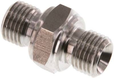 Hydraulik-Doppelnippel G 1/4"-G 1/4", 1.4571