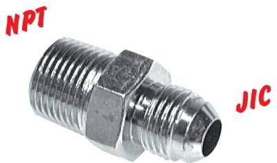 Doppelnippel NPT 1/8"-UNF 9/16"-18(JIC), 1.4571