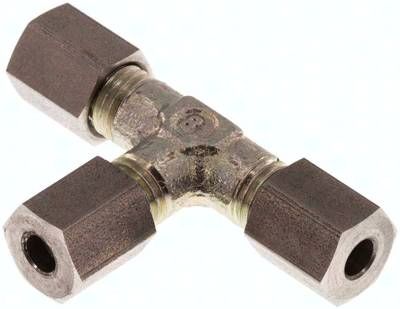 T-Schneidringverschraubung 4 LL, Stahl verzinkt