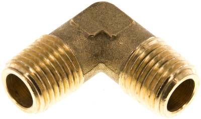 90°-Winkel R 1/4" (AG), 16 bar Messing