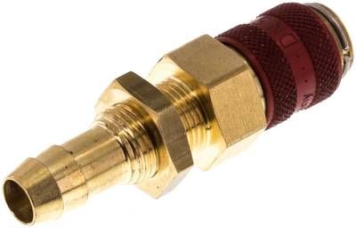 Schott-Kupplungsdose (NW5) 9mm Schlauch, Messing