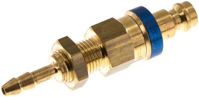 Schott-Kupplungsstecker (NW5) 6 x 4mm Schlauch, Messing