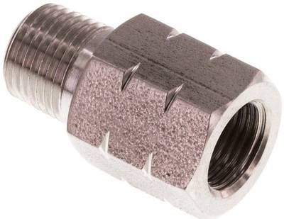 Reduziernippel NPT 1/8"(AG)-G 1/8"(IG), 40 bar 1.4571