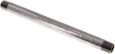 Rohrdoppelnippel R 1/2"-250mm, 50 bar, Stahlrohr ST 37 verzinkt