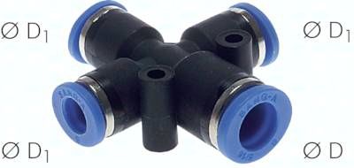 Kreuz-Steckanschluss 12mm-10mm, IQS-Standard
