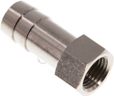 Aufschraub-Schlauchtülle G 1/4"-13mm, 16 bar Messing vernickelt