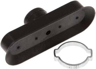 Ovalsauger, 75 x 25mm, Hub 3mm, NBR (schwarz)