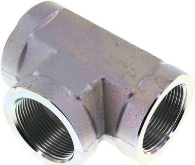 Hochdruck T-Stück G 1 1/2" (IG), Stahl verzinkt