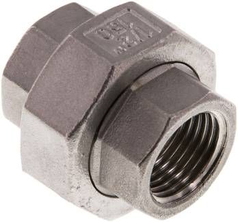 Verschraubung kon. dichtend Rp 1/2" (IG),16 bar 1.4408