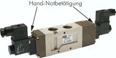 5/2-Wege Magnetventil, G 1/2", Impulsventil, 12 V=