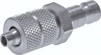 Kupplungsstecker (NW2,7) 6 x 4mm Schlauch, 1.4404