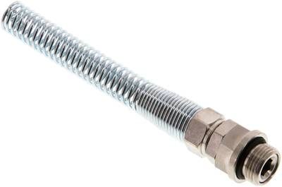 Gerade Drehverschraubung G 3/8"-10 x 8mm mit Knickschutz