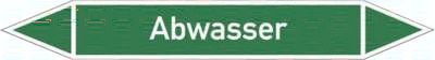 Rohrleitungskennzeichnung, 5er, 15 x 100, Abwasser