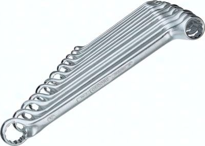 Carolus Doppelringschlüssel, 12-teilig: 6 x 7, 8 x 9, 10 x 11, 12 x 13, 14 x 15,