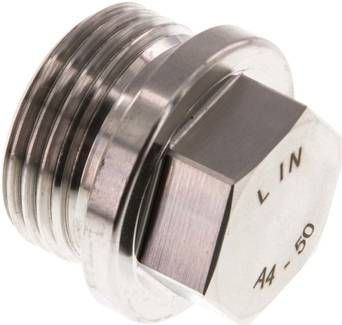 Verschlussstopfen Außenskt. G 1", 40 bar V4A