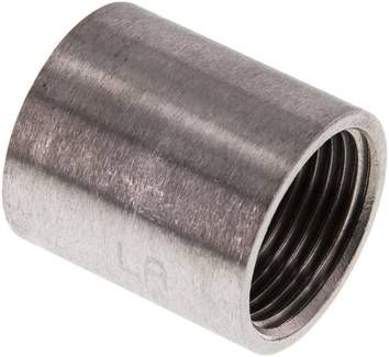 Rundmuffe Rp 1"-Rp 1", 16 bar 1.4408