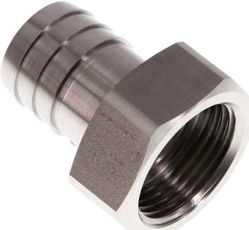 Aufschraub-Schlauchtülle G 1"-25mm, 40 bar 1.4571