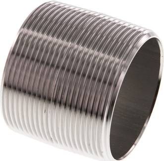 Rohrdoppelnippel R 2"-50mm, 20 bar 1.4571