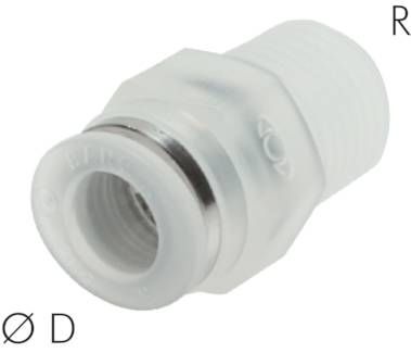 Gerader Steckanschluss R 1/4"-4mm, IQS-PP