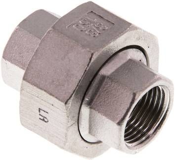 Verschraubung kon. dichtend Rp 3/8" (IG),16 bar 1.4408