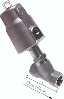 Schrägsitzventil 1.4408, G 2", offen, Standard