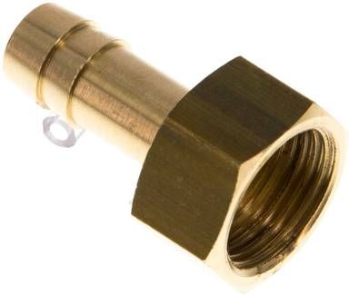 Aufschraub-Schlauchtülle G 3/8"-9mm, 16 bar Messing