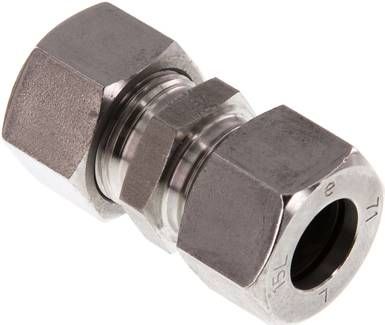 Gerade Schneidringverschrau-bung 15 L, 1.4571