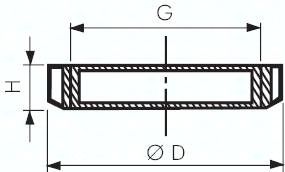Nutmutter für Rundzylinder (32 mm), M 30 x 1,5