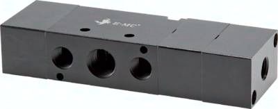 5/3-Wege Pneumatikventil, Mittelstellung entlüftet, G 1/4" (Pilot u. Abluft G 1/