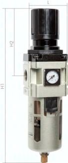 Eco-Line Filterregler, G 1/4", automatische Entwässerung mit Schwimmer