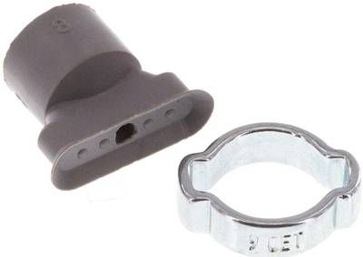 Ovalsauger, 15 x 5mm, Hub 1mm, NBR (grau)