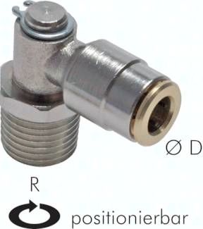 Hochdruck-L-Steckverschraub. M 6 (konisch)-4mm (pos.)