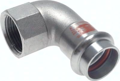 Pressfitting, Winkel, 35mm / Rp 1 1/4" IG, 1.4404