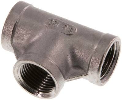 T-Stück Rp 3/8" (IG), 10 bar 1.4408