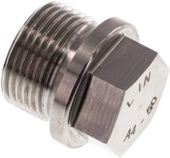 Verschlussstopfen Außenskt. G 3/4", 40 bar V4A